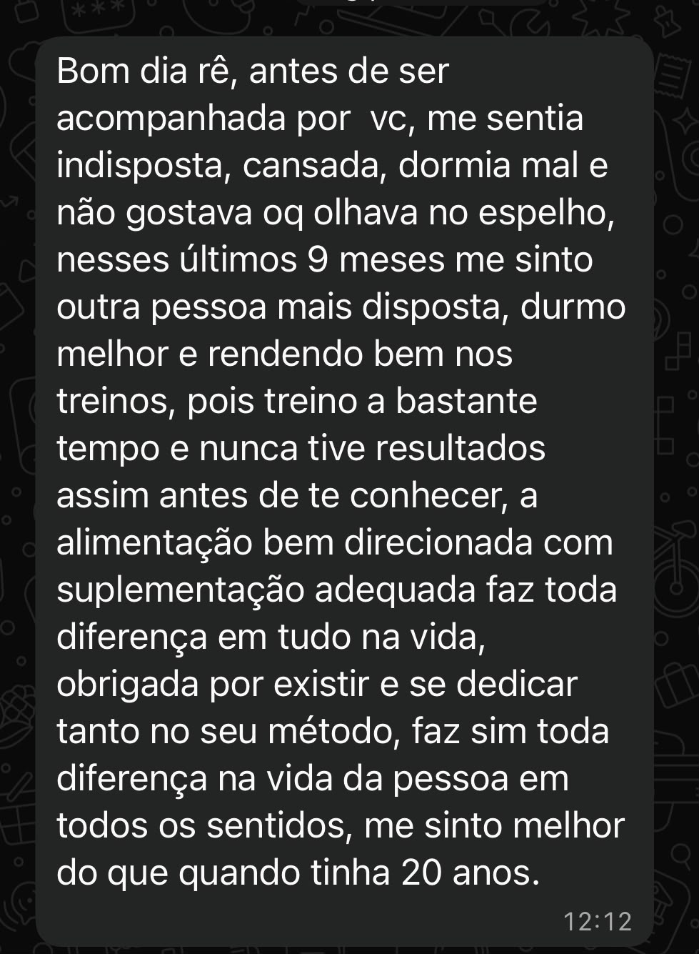 Depoimento 5 - resultado Box 35+ Leve