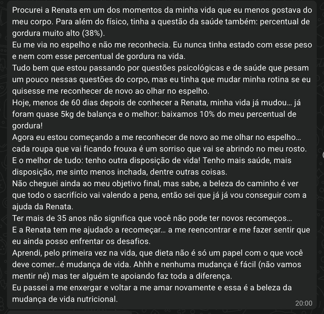 Depoimento 8 - resultado Box 35+ Leve